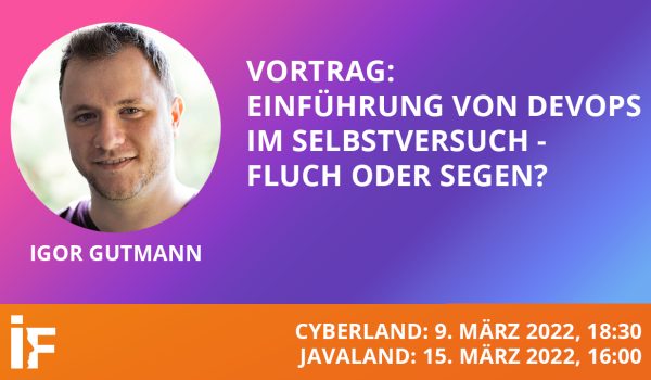 Thumbnail - Einführung von DevOps im Selbstversuch - Fluch oder Segen - Igor Gutmann